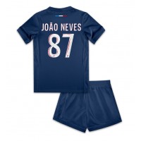 Paris Saint-Germain Joao Neves #87 Domaci Dres za djecu 2024-25 Kratak Rukav (+ Kratke hlače)